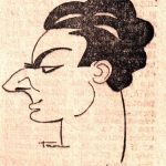 Caricatura a lui „Bâzu” Cantacuzino din ziarul „Realitatea Ilustrată” din data de 3 august 1933