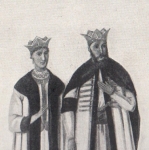 Ştefan –Vodă Cantacuzino împreună cu soţia sa, Păuna